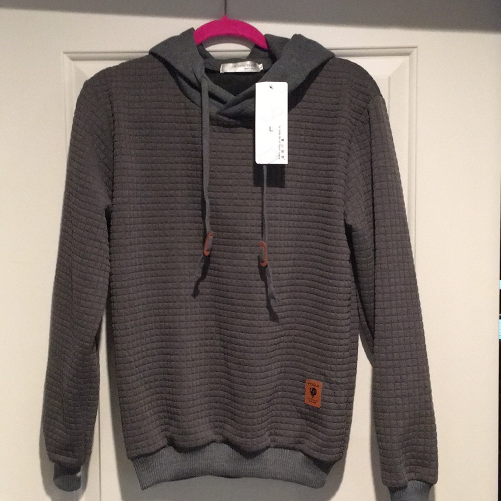 Men’s Grey Waffle hoodie